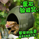 蛋仔躲避窝吸盘爬宠攀爬安全窝树栖睫角守宫姥爷树蛙造景装 饰屋子