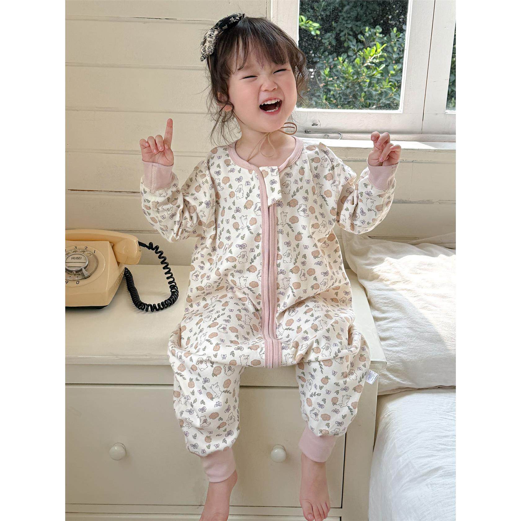 儿童女童睡袋春秋季衣婴