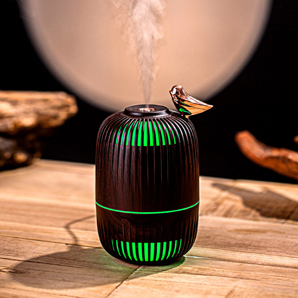新款usb迷你梦鸟加湿器木