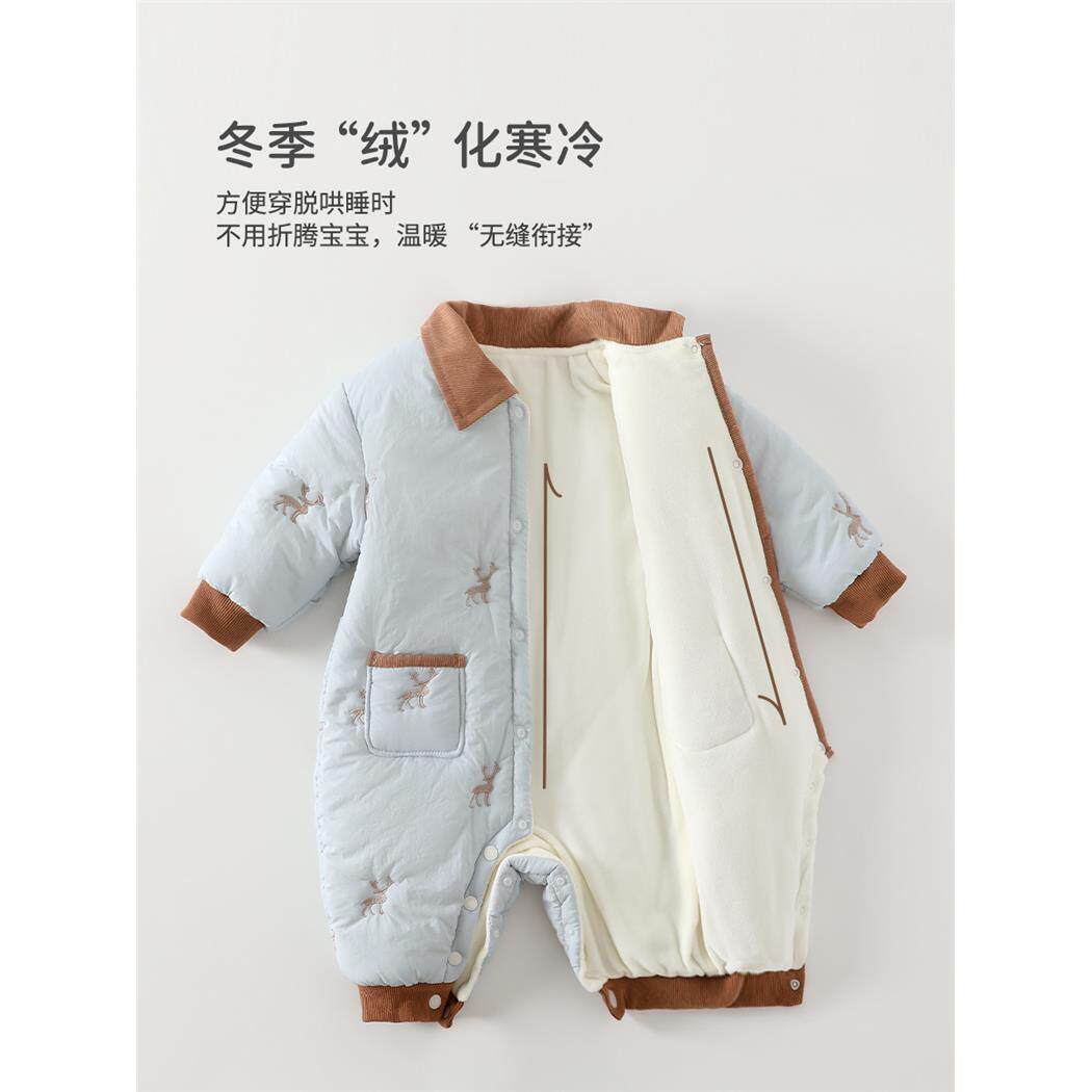 婴儿连体衣秋冬季可爱服