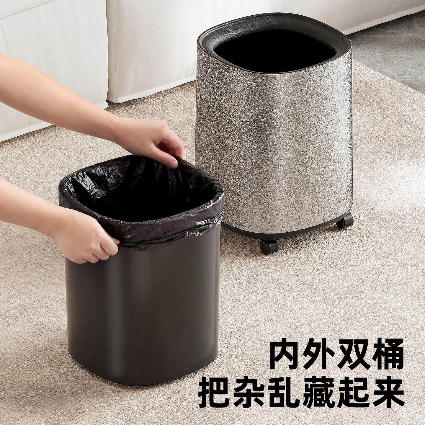 带轮垃圾桶大号大容量家