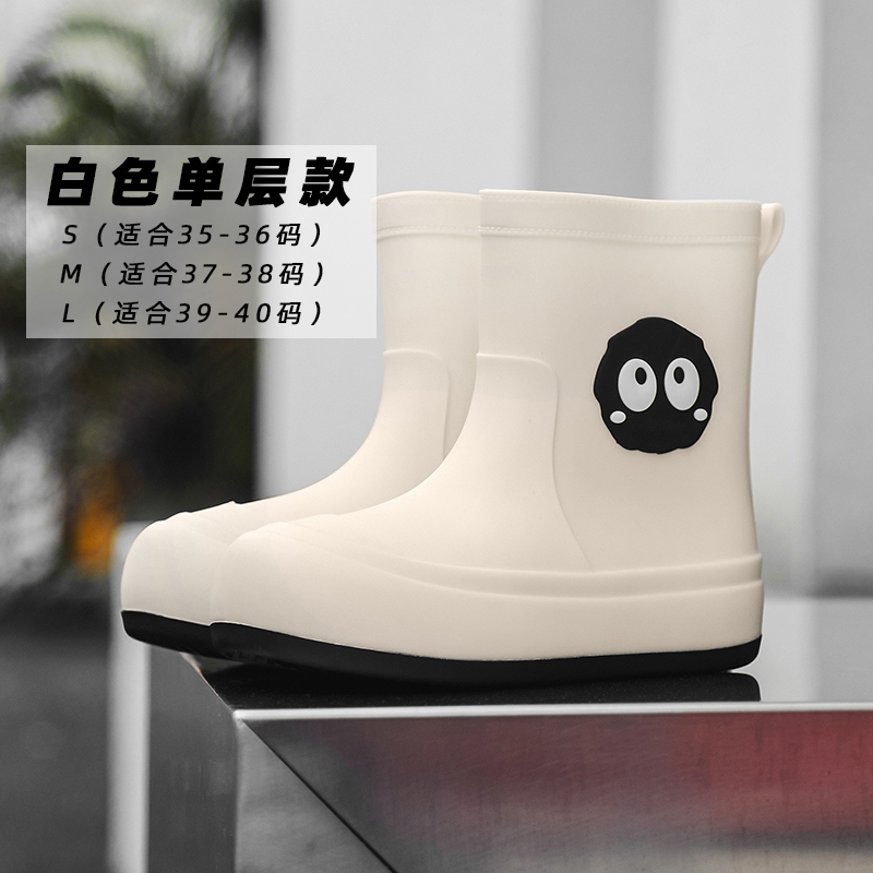 可愛雨靴女款日系防水防滑雨鞋