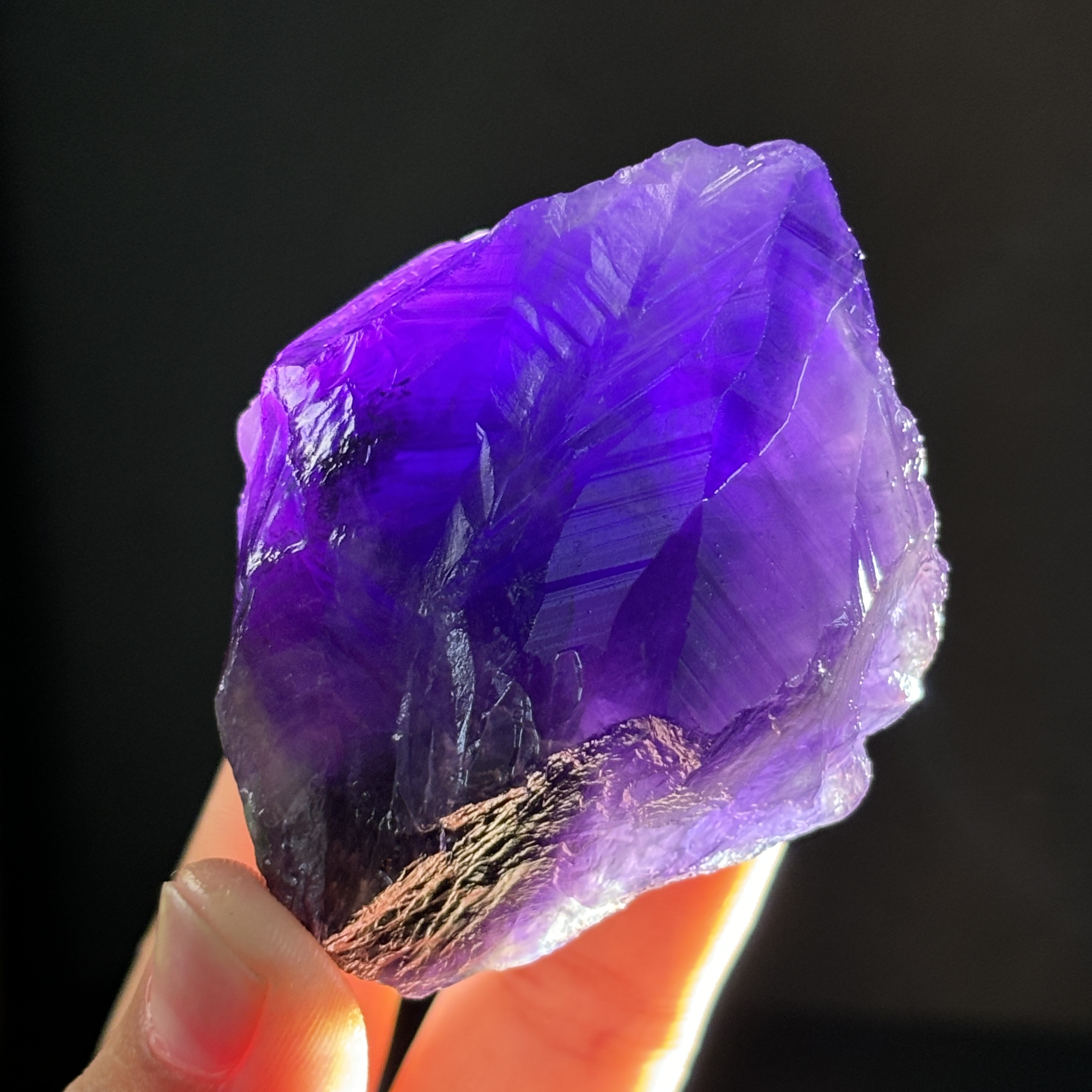 天然巴西紫紫水晶原石深紫色原石摆件矿石标本香薰扩香石矿物宝石