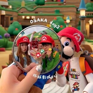 旅行凸面镜手持自拍记录拍照旅游神器情侣朋友吧唧凸面镜自拍道具