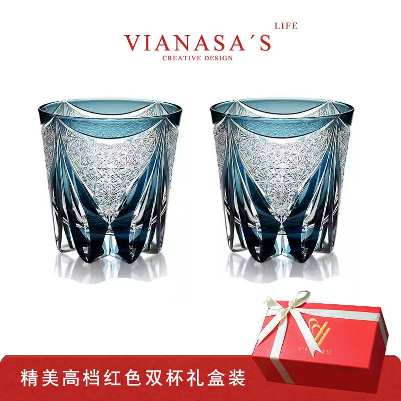 VIANASA'S圣域蓝冰江户切子