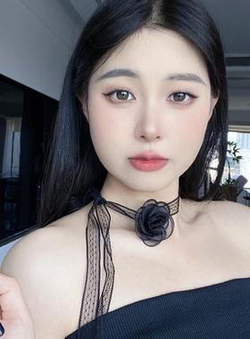 蕾丝花朵项链choker超仙甜美