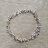 入梦手工足纯银999葡萄手镯子气质古风汉服装 手项毛衣链饰礼品女