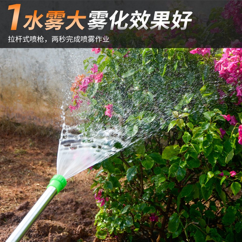 花园注射器不锈钢唧筒浇花器农用喷雾器手动抽拉水枪户外园林喷.