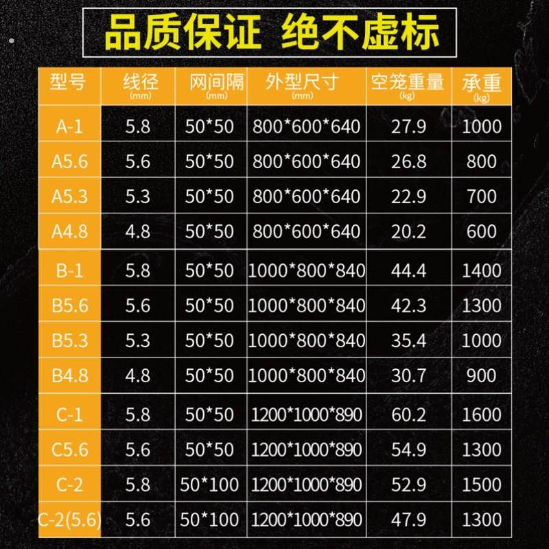 折叠式仓储笼车铁网箱周转筐大铁框铁网框蝴蝶笼物流台车铁笼轮子