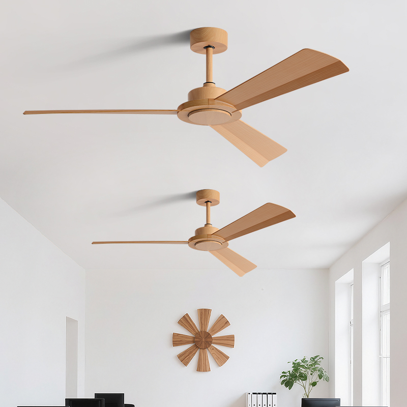 大风力吊扇餐厅静音工业变频遥控客厅家用简约复古无灯吊顶电风扇