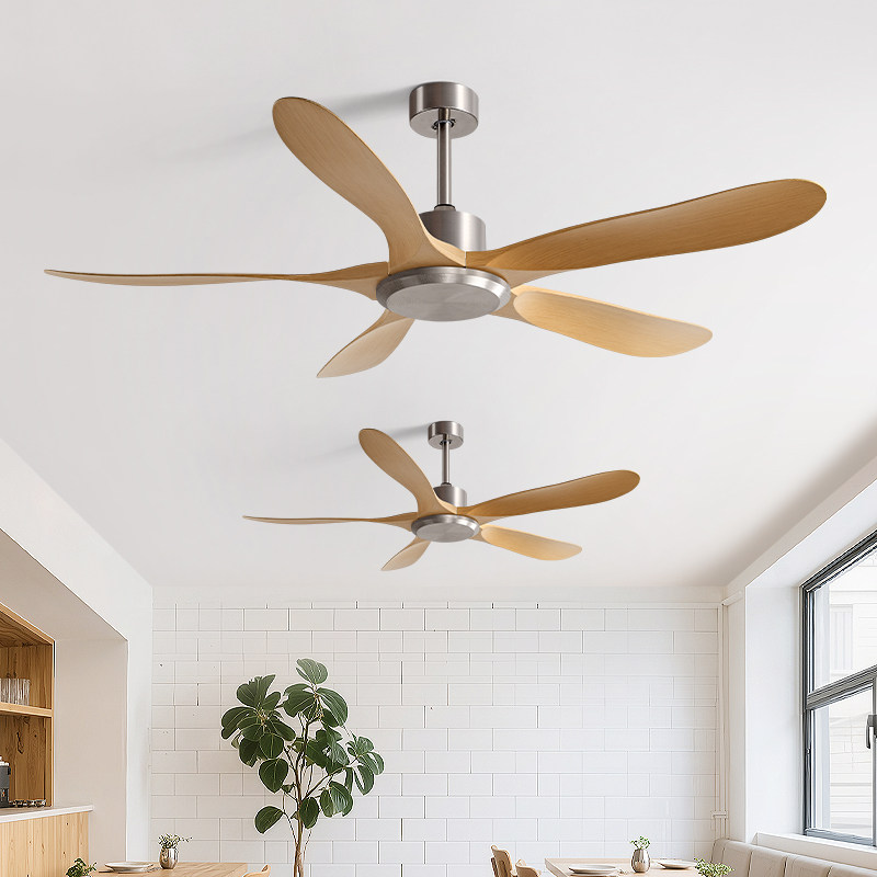 大风力吊扇餐厅静音工业变频遥控客厅家用简约复古无灯吊顶电风扇