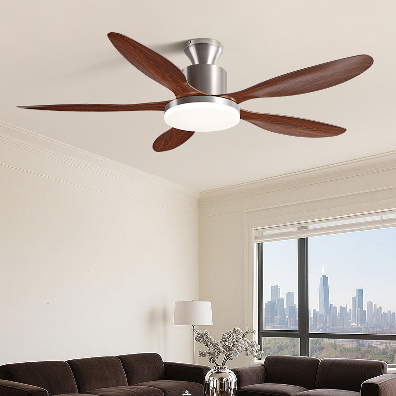 中古风扇灯客厅卧室餐厅灯风扇一体变频风扇吸顶灯中山灯具吊扇灯