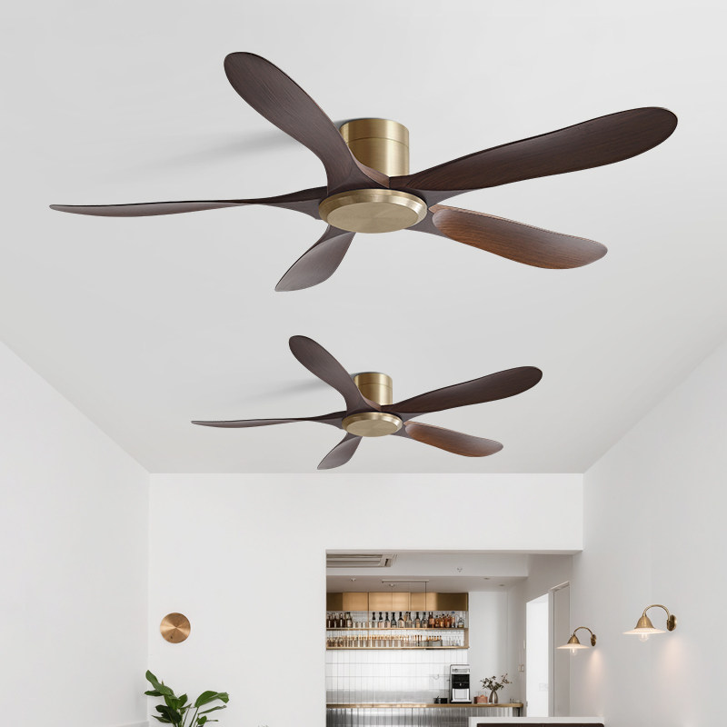 大风力复古吊扇餐厅客厅家用吸顶低楼层商用工业风静音无灯电风扇