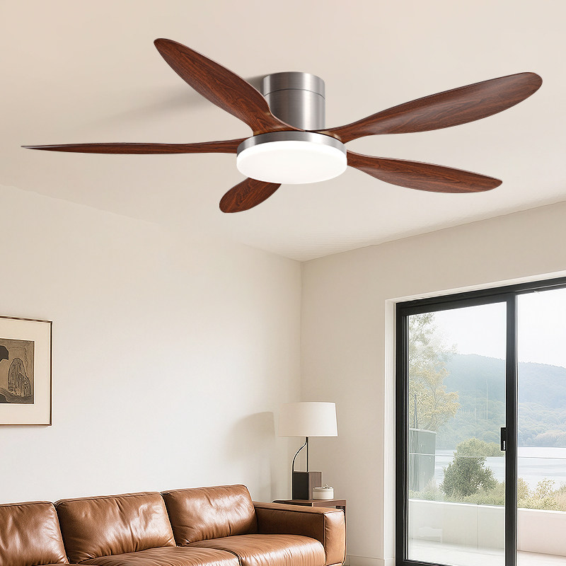 风扇灯客厅新款大风力吸顶吊扇灯餐厅灯风扇一体变频复古风扇吊灯