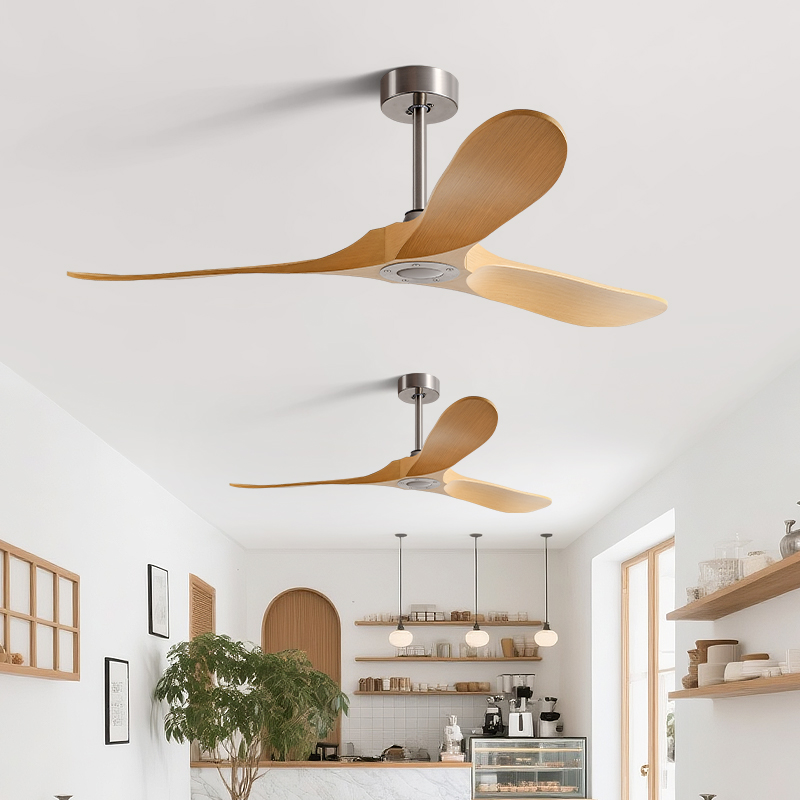 大风力吊扇美式复古风扇北欧客厅餐厅工业商用变频无灯遥控电風扇