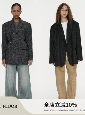 FIRSTFLOOR廓形宽松呢子西装外套