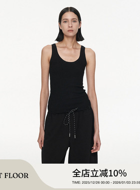 FIRSTFLOOR 工字型通勤纯色U领针织背心遮副乳紧身显瘦弹力吊带