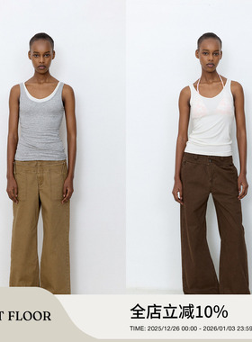 FIRSTFLOOR  工字背心天丝吊带休闲背心松弛感百搭