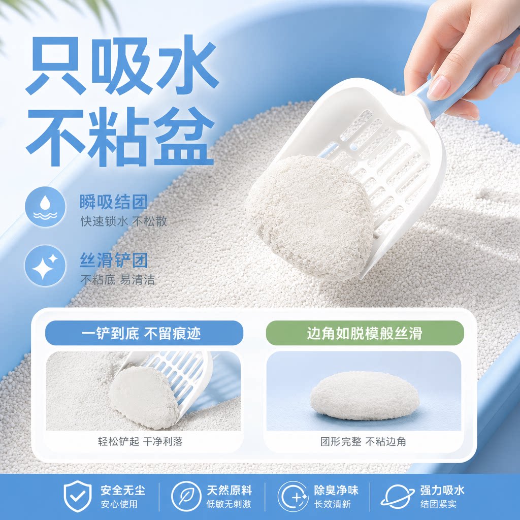 木薯猫砂20公斤混合豆腐砂除臭净味结团无尘幼猫专用包邮0甲醛