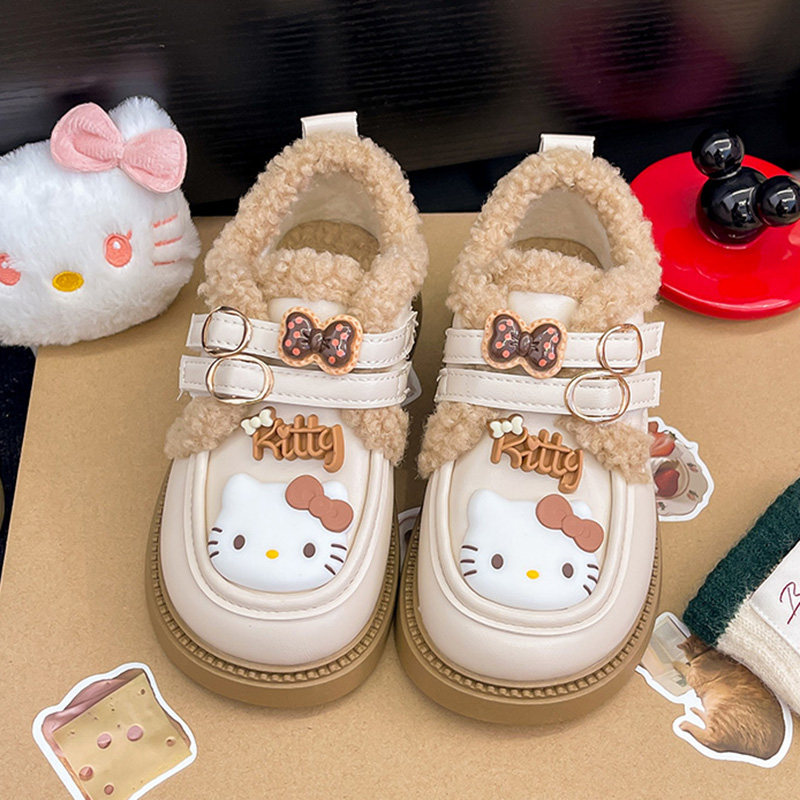 儿童2025皮鞋加绒加厚新款女孩棉鞋中大童保暖公主豆豆女童软底潮,童鞋/婴儿鞋/亲子鞋,皮鞋,淘宝优惠券,粉丝福利购,淘宝优惠卷