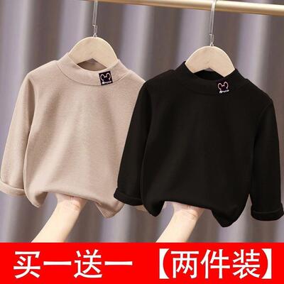 2件装德绒保暖上衣男女童