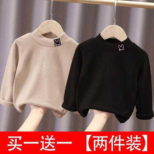 2件装德绒保暖上衣男女童