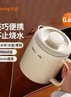 九阳电热水壶304不锈钢便携式热水壶旅游出差迷你烧水杯WZ5
