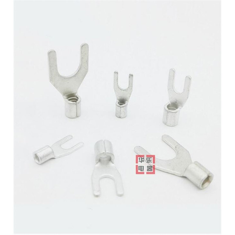 极速ut6-5 冷压接线端子u型y形叉形裸端头铜线鼻W子 1000只