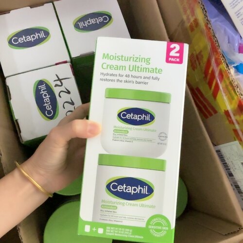 清仓美版Cetaphil丝塔芙大白罐保湿霜566g+453g Costco版无烟酰胺