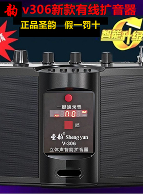 新款v306有线扩音器户外乐器专用蓝牙语音便捷式教学音箱二胡神器