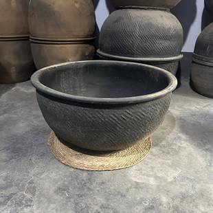阳台家用睡莲盆大罐法养庭鱼缸院古荷花缸土陶造景水缸农村老 新款