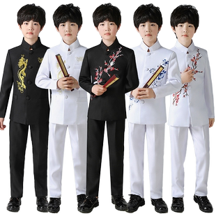 儿童中式民国中山装国庆元旦演出服装五四青年运动学生大合唱朗诵