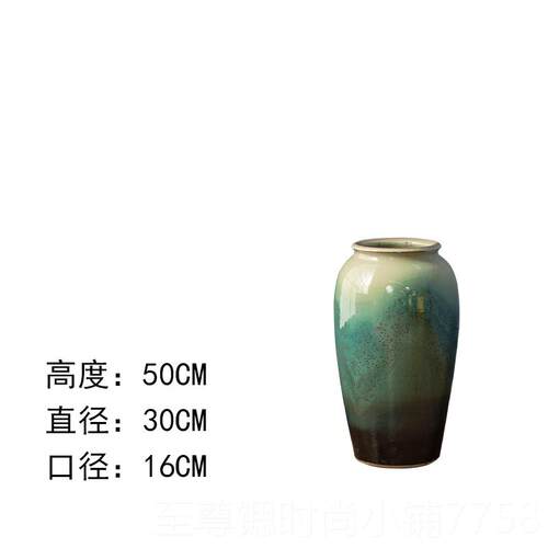 正品约景德镇陶瓷落酒地花现瓶陶罐店装饰品客厅代简干枝插花家居