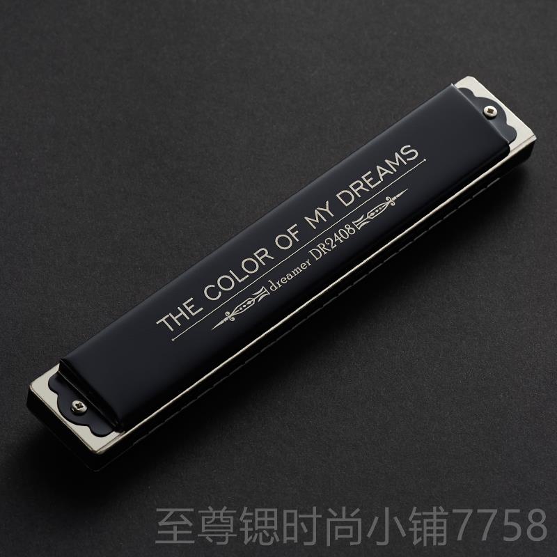 正品天鹅追梦人208口琴初学者4生成人男高奏级专业演级24孔端复音