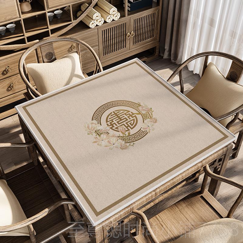 正品新中麻垫方桌桌垫打扑克将专用隔音加厚防式台滑桌布八仙桌桌