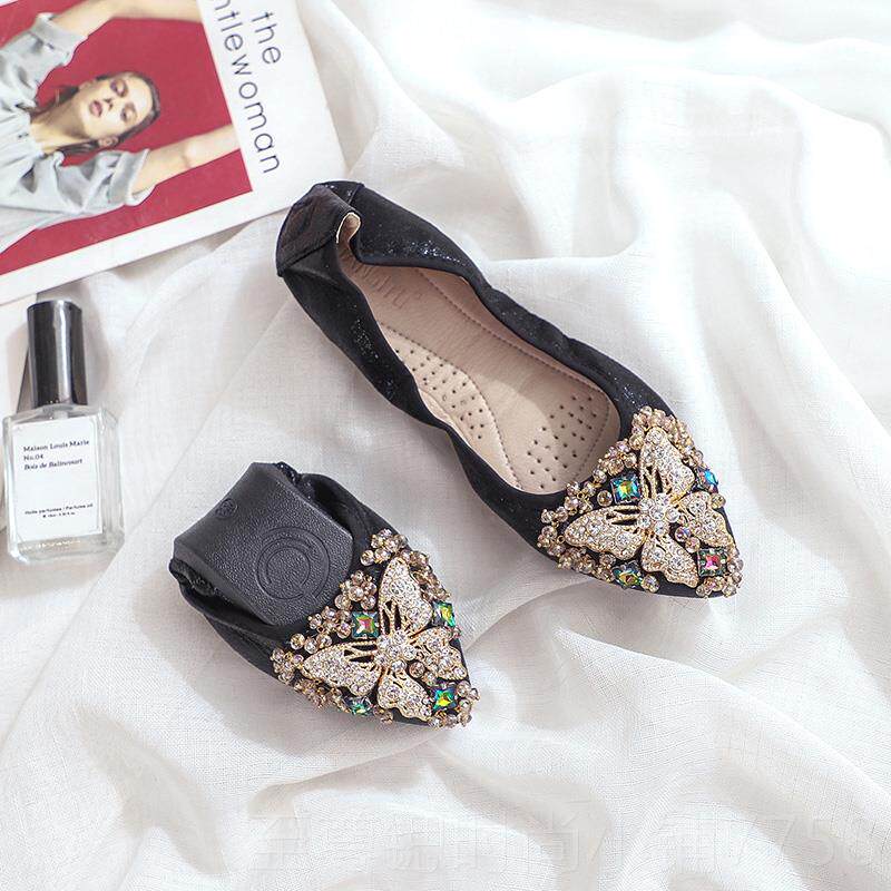 正品202蹬5春秋季新款鞋子女平码鞋底单鞋豆豆鞋一脚妈妈鞋大女41