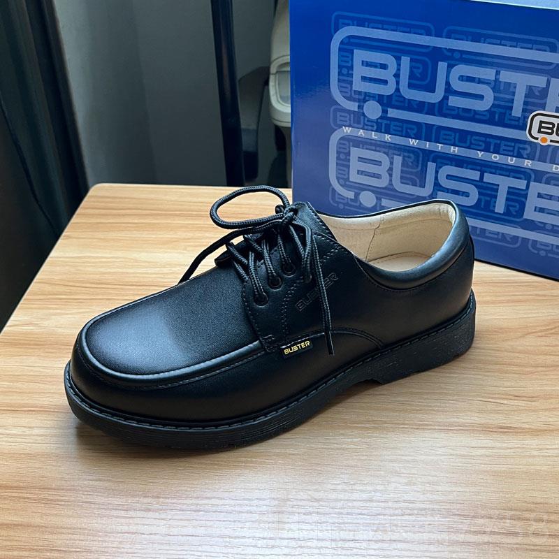 正品bust款er儿黑生色皮鞋真皮新款男童大码学童鞋带女童中性演出