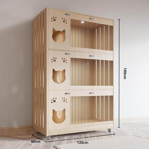 正品猫别咖墅定制猫展示柜寄养柜猫舍猫专用全屋家用三层大号繁笼