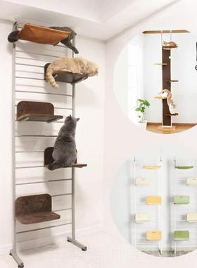 正品本IVPE日TS爱蓓诗顶天地旋转式猫爬架室内猫立猫梯楼窝猫跳台