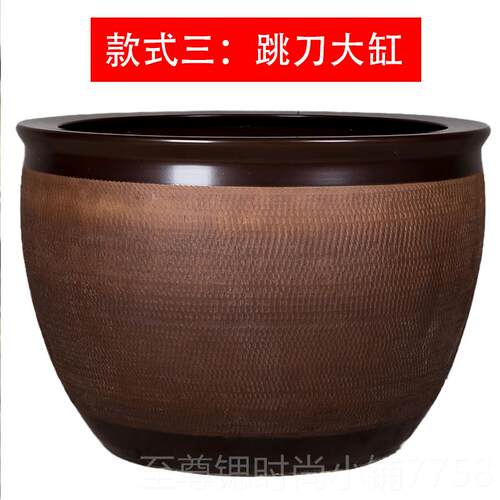 正品鱼陶瓷大庭缸院养特大号型室外阳台门海公司大老式荷花睡莲盆