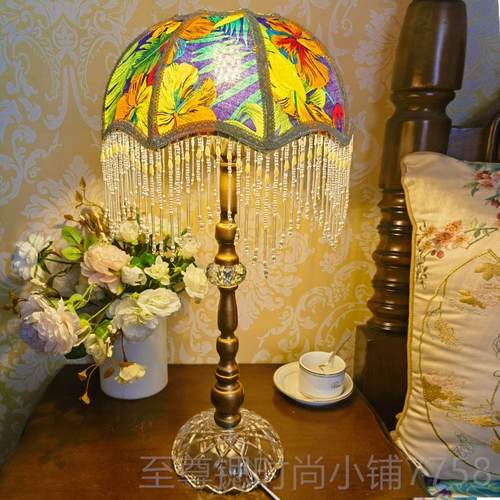 正品法式田园台ins女少心欧式乡复古客厅美式村灯流苏公主卧室床