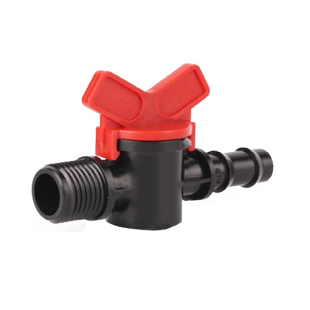 农用大棚灌溉16mmPE管开关球阀堵头弯头三通4分3分内外丝接头配件