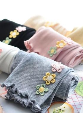 【7402人收藏】女童打底裤秋季新款儿童裤子中小童春秋季薄款女宝