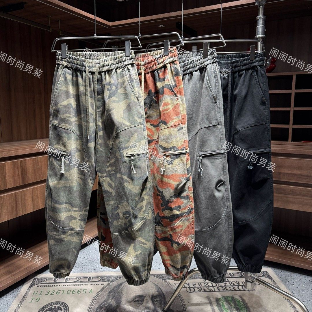 闹闹时尚男装66666冬新款美式休闲工装大口袋立体剪裁弯刀休闲裤,男装,休闲裤,淘宝优惠券,粉丝福利购,淘宝优惠卷