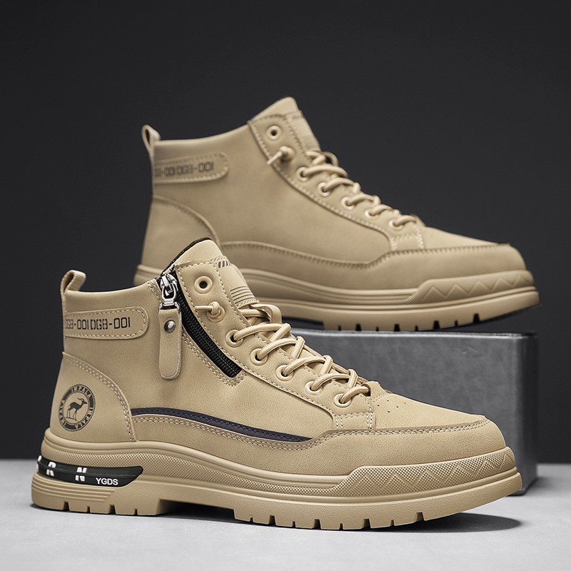 绒耐磨潮鞋软底高帮休闲鞋潮流