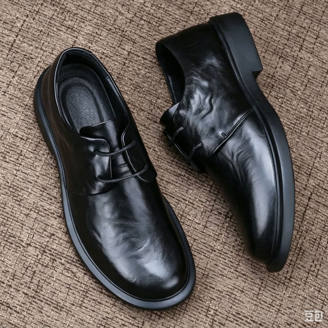 侣牧服饰男鞋高档男士新款皮鞋英伦风商务休闲百搭软底系带透气