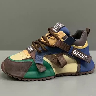 软底防滑运动休闲阿甘鞋 原熙社团男鞋 老爹鞋 厚底增高时尚 2026新款