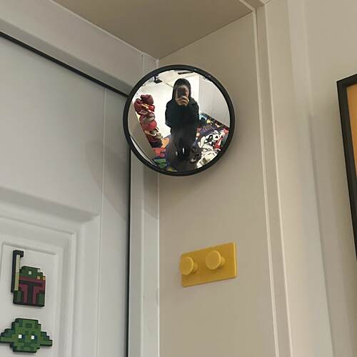 门口diy拍照凹凸镜全身镜室内客厅卧室装饰遮丑壁挂转角镜摆件