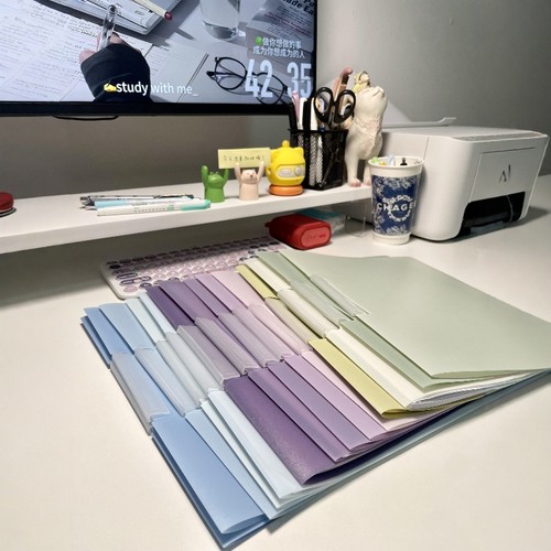 【考研好物】活页夹试卷夹文件夹a4资料册透明插页文件收纳抽杆夹