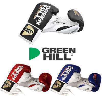 GREENHILL进口DOVE拳击散打搏击打沙袋手靶男女泰拳训练真皮拳套